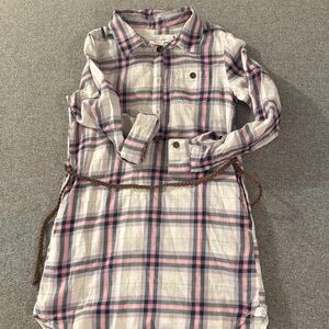 5/$15- Plaid Long-Sleeve Kids Dress